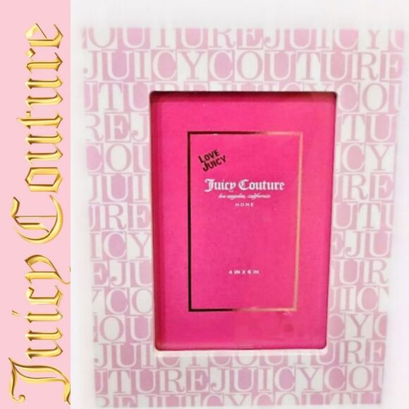 Juicy Couture Home "JUICY COUTURE" Logo 4 X 6 Photo Frame - Picture 1 of 6